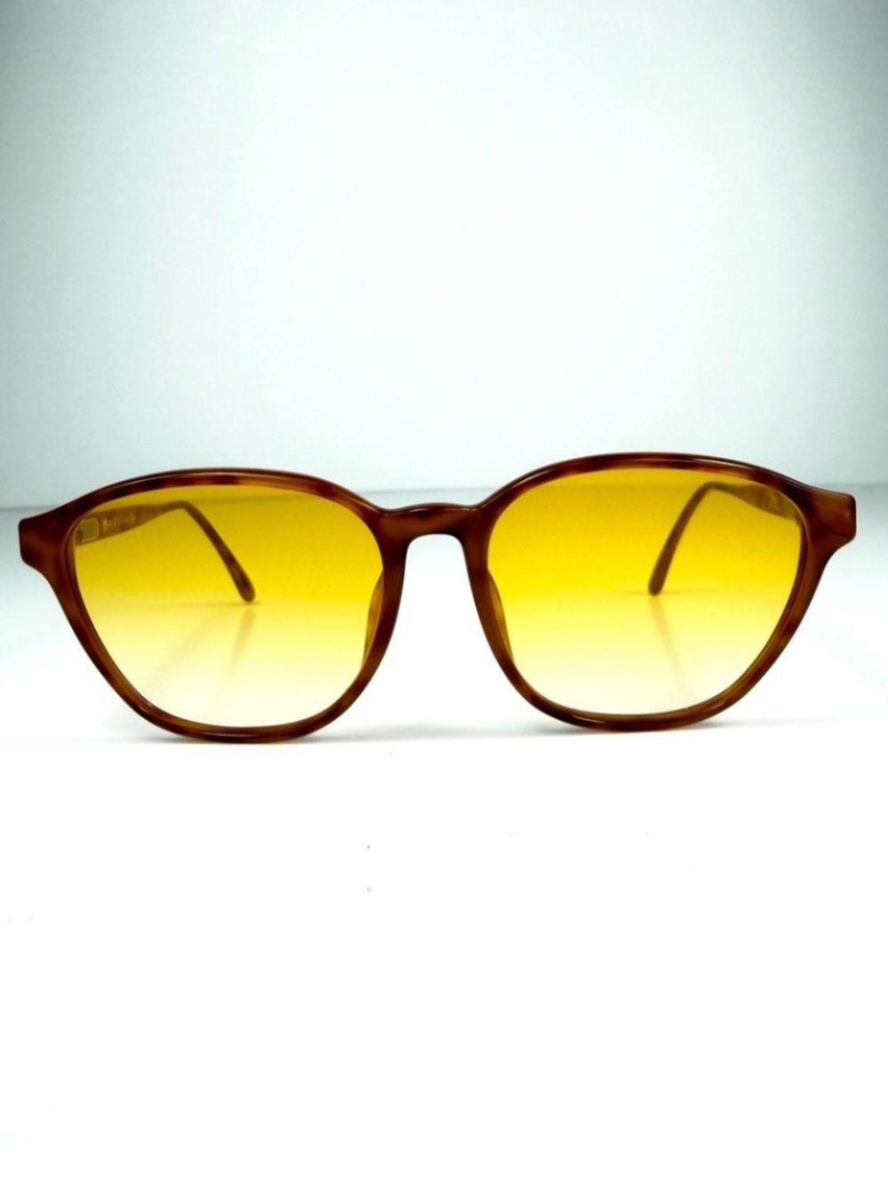 VTG 80s Dior 2747 10 Custom Yellow Lens Tortoise Square Geometric Sunglasses Set